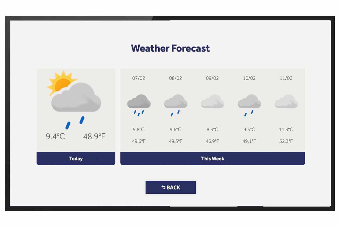 St Brides Guest Services Screen