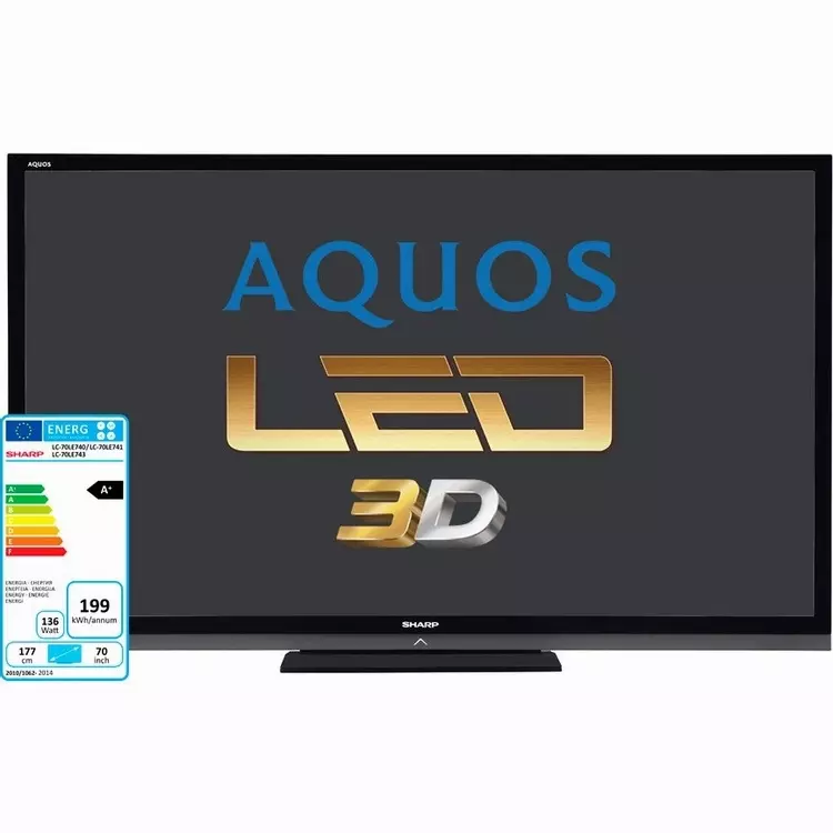 70 Sharp 3d Quattron Tv Lc70le741e
